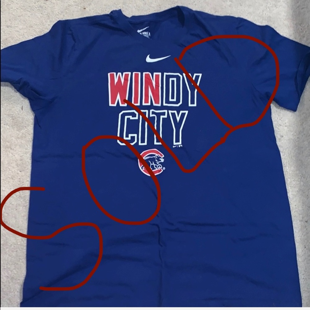 2/$18 🏖Men’s Nike Cubs Shirt - Picture 1 of 4